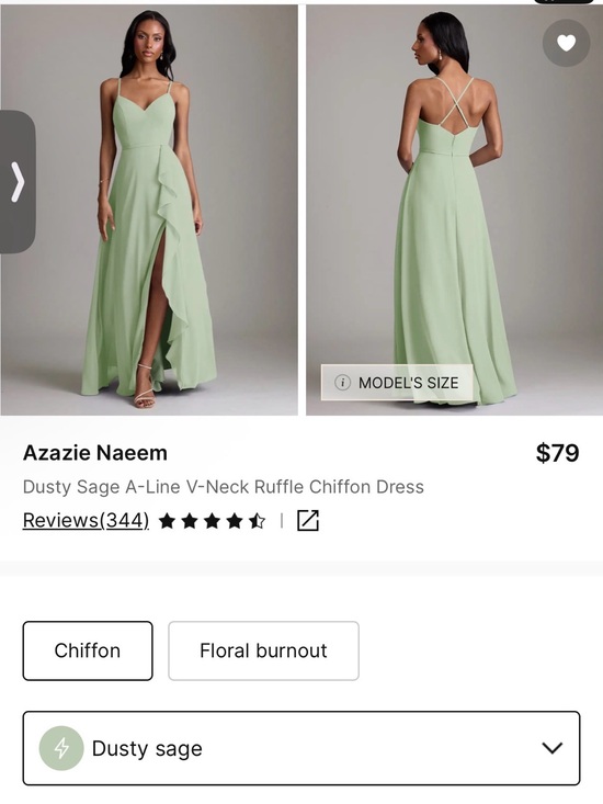 Azazie Dusty Sage bridesmaid dress Azazie Dusty Sage bridesmaid dress